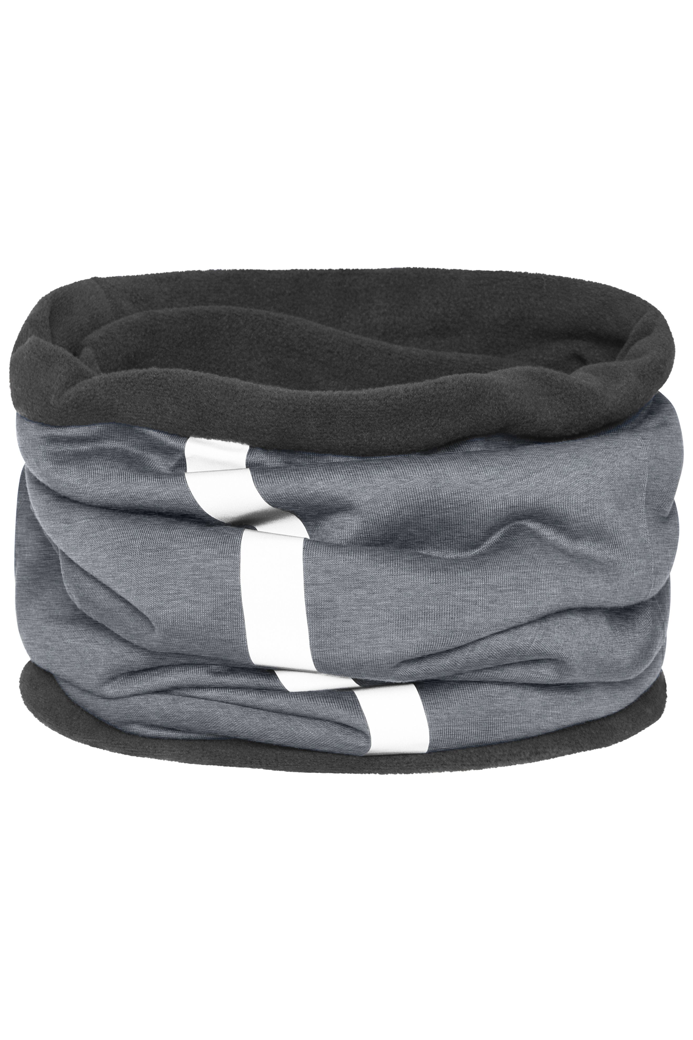 AQUA Winter-Set Beanie + Schlauchschal - Grau
