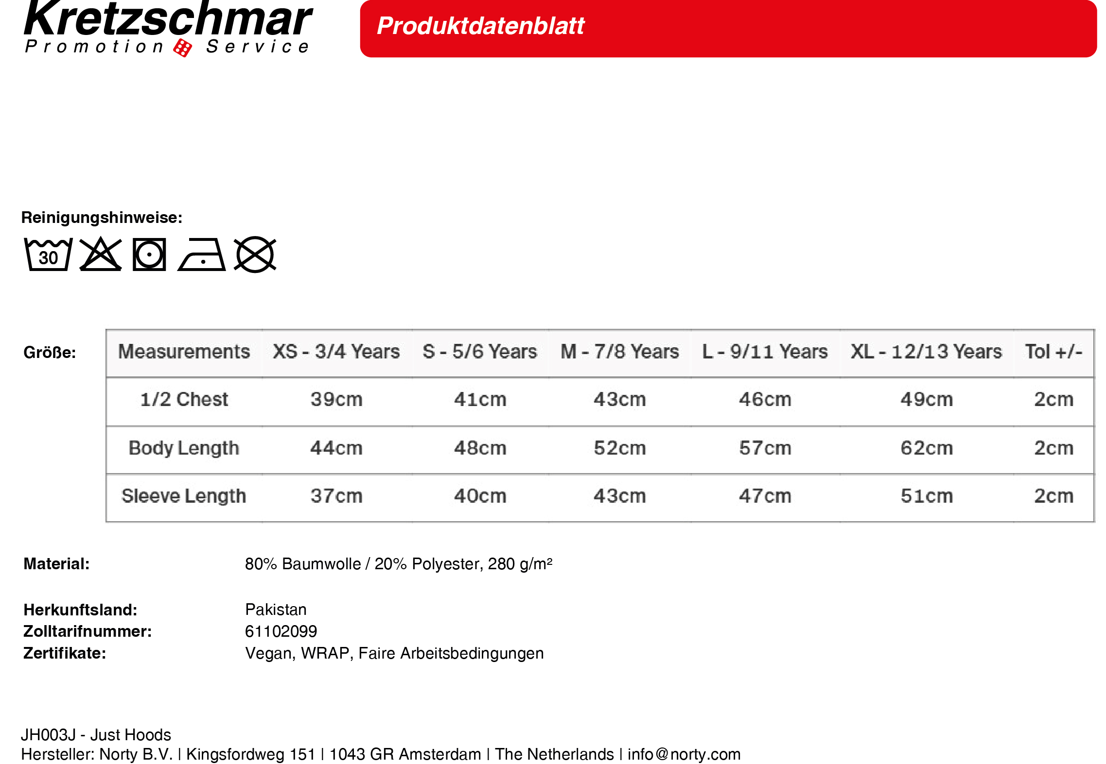 AQUA Hoody Saphire für Kinder